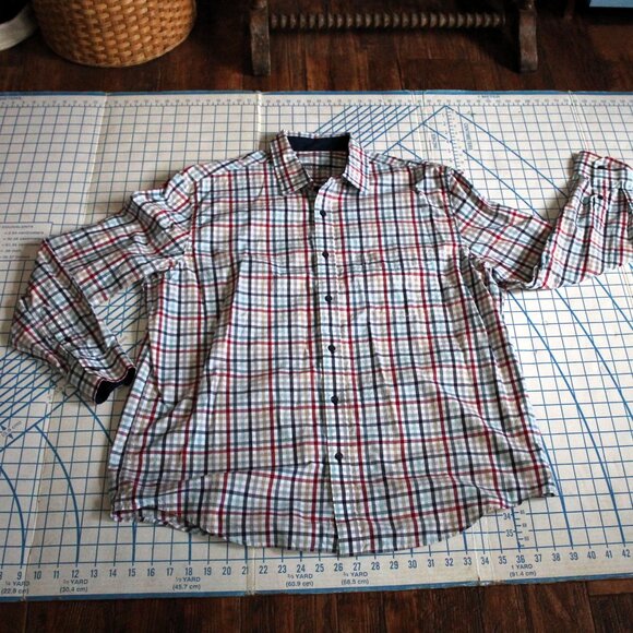 Tasso Elba Dress Shirt, XL 17-17.5 - Picture 3 of 6